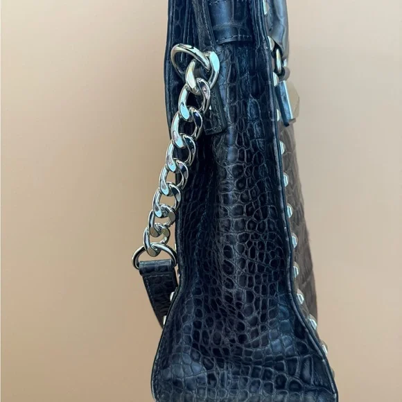 Michael Kors Vintage Croc Embossed Hilton Tote - Picture 9 of 16